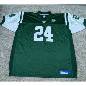 Reebok New York Jets Jersey Mens 60 Green #24 Darelle Revis NFL Football